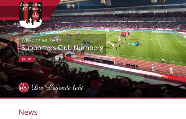 Vorschau von www.sc-n.de, Supporters-Club Nürnberg