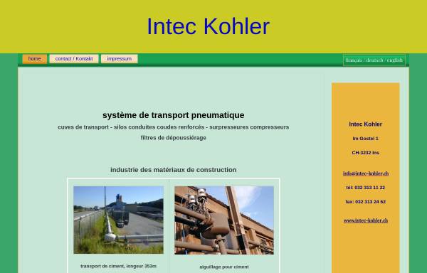 Vorschau von www.intec-kohler.ch, Intec-Kohler AG