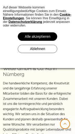 Vorschau der mobilen Webseite www.waermewelle.de, Wärme und Welle GmbH