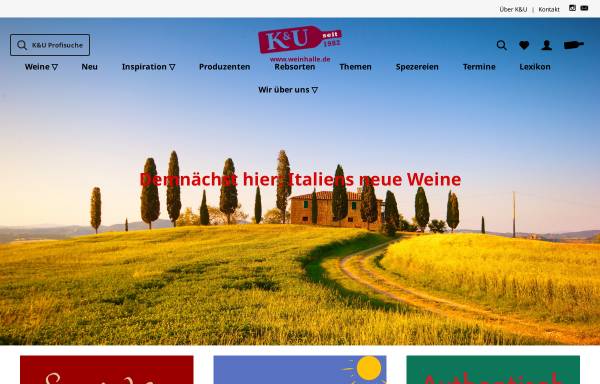 Vorschau von www.weinhalle.de, K & U - Die Weinhalle