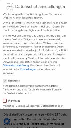 Vorschau der mobilen Webseite www.markus-chor-muenchen.de, Markus-Chor