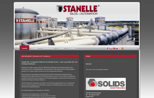 Vorschau von www.stanelle.de, Stanelle Silos und Automation GmbH