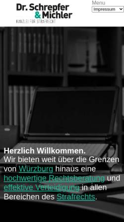 Vorschau der mobilen Webseite www.kanzlei-scheckenbach.de, Scheckenbach & Dr. Schrepfer GbR