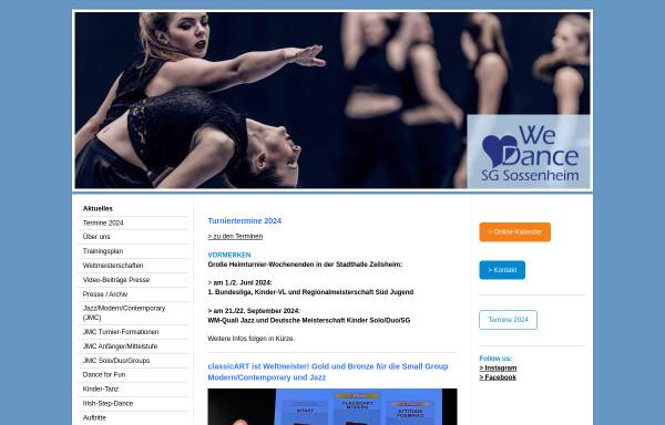Vorschau von www.sgs-tanzsport.de, Tanzsportabteilung der SG Sossenheim
