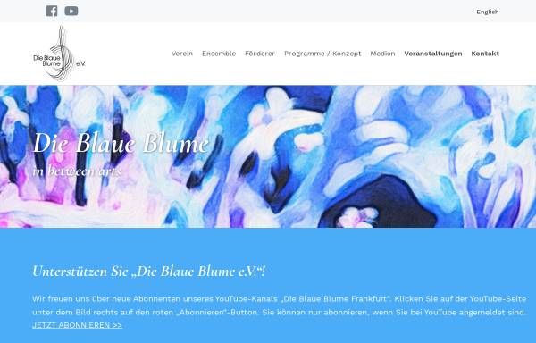 Vorschau von www.die-blaue-blume.ws, Die Blaue Blume e.V.