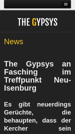 Vorschau der mobilen Webseite www.gypsys.de, Gypsys
