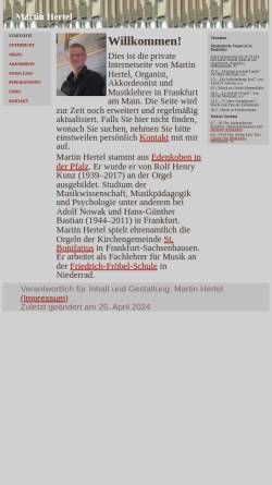 Vorschau der mobilen Webseite www.martinhertel.de, Martin Hertel