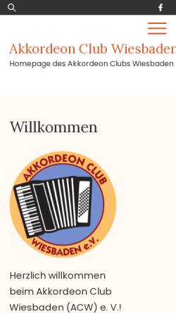 Vorschau der mobilen Webseite akkordeonfreunde-wiesbaden.de, Club der Akordeonfreunde Wiesbaden e.V.