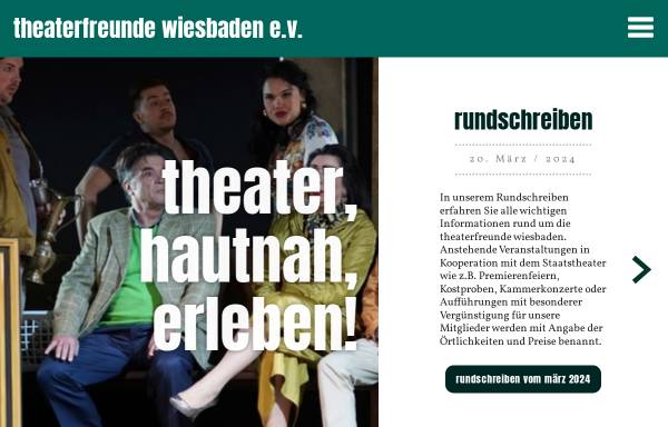 Vorschau von www.theaterfreunde-wiesbaden.de, Gesellschaft der Freunde des Hessischen Staatstheaters Wiesbaden e.V.