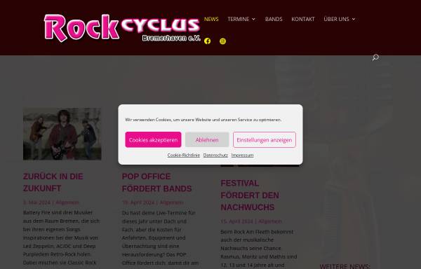 Vorschau von www.rockcyclus.de, Rock Cyclus Bremerhaven e. V.
