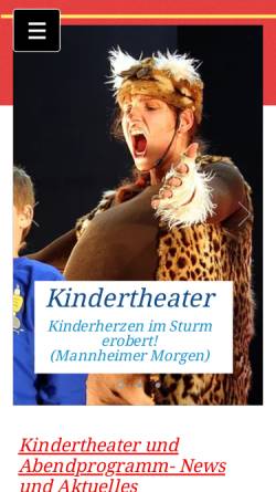 Vorschau der mobilen Webseite www.theatersturmvogel.de, Theater Sturmvogel
