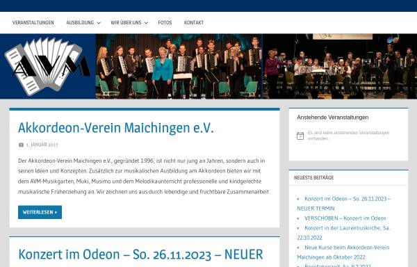 Vorschau von www.akkordeon-verein.de, Akkordeon-Verein Maichingen