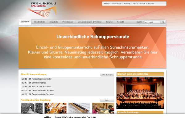 Vorschau von www.cello-orchester.de, Engelberger Cello-Orchester