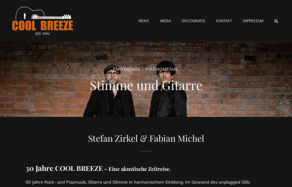 Vorschau von www.cool-breeze.de, Gitarrenduo Cool Breeze