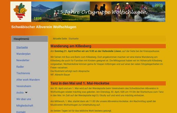 Vorschau von www.sav-wolfschlugen.de, Schwäbischer Albverein Wolfschlugen