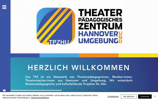 Vorschau von www.tpzhu.de, Theaterpädagogisches Zentrum (TPZ)