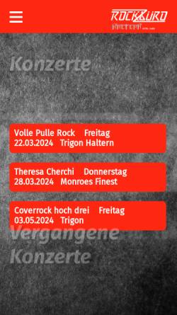 Vorschau der mobilen Webseite www.rockbuero-haltern.de, Rockbüro-Haltern