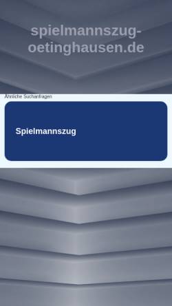 Vorschau der mobilen Webseite www.spielmannszug-oetinghausen.de, Spielmannszug des Schützenvereins Oetinghausen e.V.