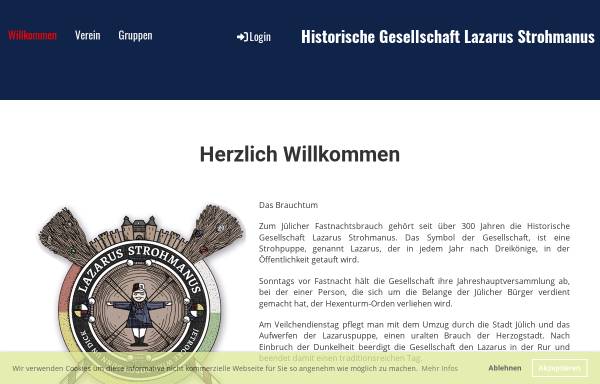 Vorschau von www.strohmanus.de, Historische Gesellschaft Lazarus Strohmanus