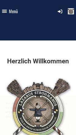Vorschau der mobilen Webseite www.strohmanus.de, Historische Gesellschaft Lazarus Strohmanus