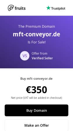 Vorschau der mobilen Webseite mft-conveyor.de, M&N Fördersysteme GmbH