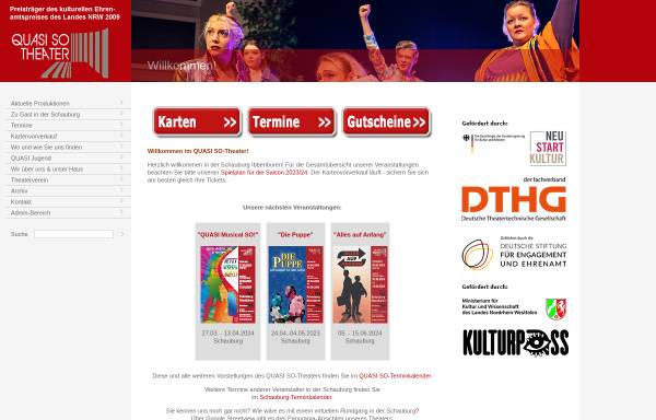 Vorschau von www.quasiso.de, QUASI SO - Das Theater der VHS Ibbenbüren