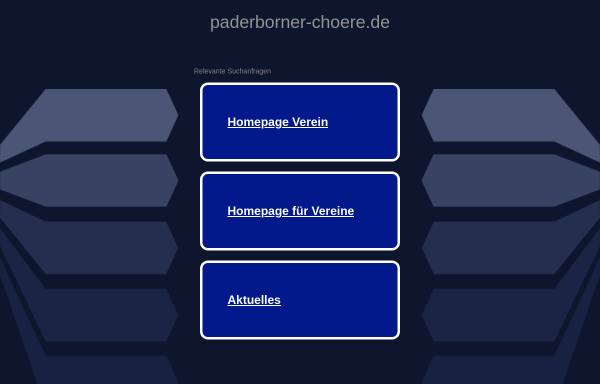 Vorschau von www.paderborner-choere.de, Paderborner Chöre