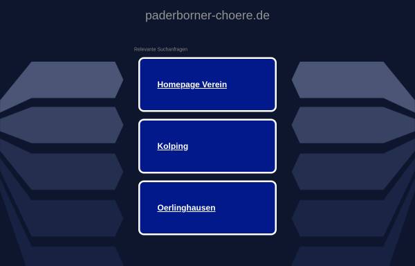 Vorschau von www.paderborner-choere.de, Paderborner Frauenchor