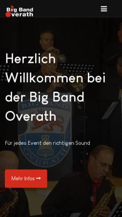 Vorschau der mobilen Webseite bigband-overath.de, BigBand Overath