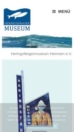 Vorschau der mobilen Webseite www.heringsfaengermuseum.de, Heimat- und Heringsfängermuseum Heimsen