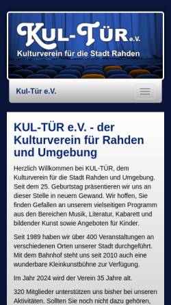 Vorschau der mobilen Webseite www.kul-tuer.de, Kul-Tür e.V.