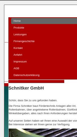 Vorschau der mobilen Webseite www.schnitker-gmbh.de, Schnitker GmbH