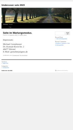 Vorschau der mobilen Webseite www.undercover-tanzmusik.de, Undercover Tanzmusik