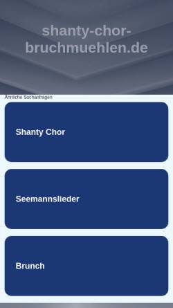 Vorschau der mobilen Webseite www.shanty-chor-bruchmuehlen.de, Shanty-Chor Bruchmühlen e.V.
