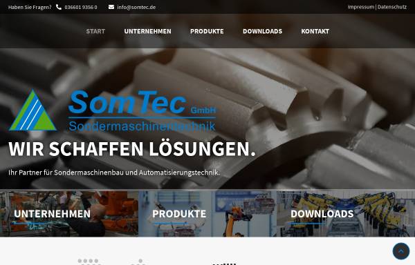 Vorschau von www.somtec.de, SomTec GmbH Sondermaschinen
