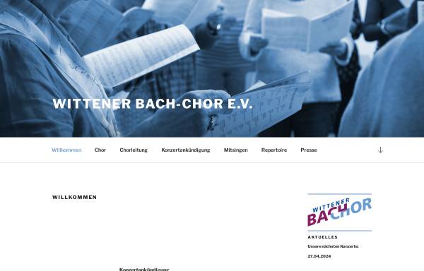 Vorschau von wittener-bachchor.de, Wittener Bach-Chor