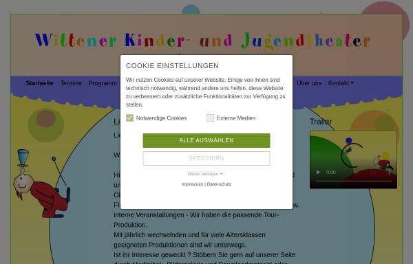 Vorschau von www.wittener-kinder-und-jugendtheater.de, Wittener Kinder- und Jugendtheater
