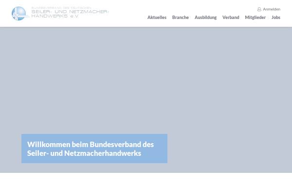 Vorschau von www.bv-seiler.de, Bundesverband des Deutschen Seiler-, Segel- und Netzmacherhandwerkes e.V.