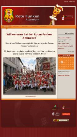 Vorschau der mobilen Webseite www.rotefunkenattendorn.de, Rote Funken Attendorn