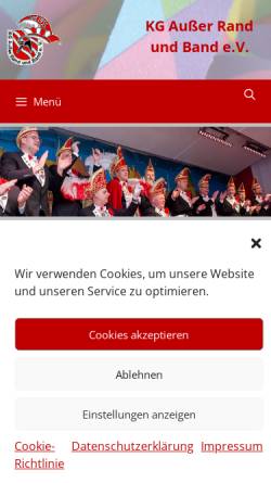 Vorschau der mobilen Webseite www.ausserrandundband.de, KG 