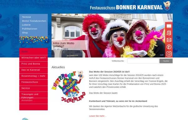 Vorschau von www.festausschuss.de, Festausschuss Bonner Karneval e.V.