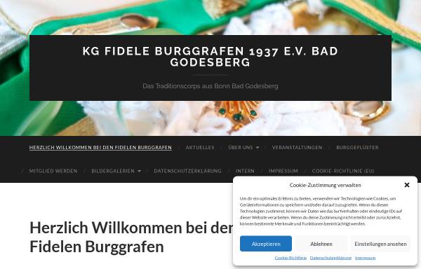 Vorschau von www.fidele-burggrafen.de, Fidele Burggrafen Bad Godesberg 1937 e.V.