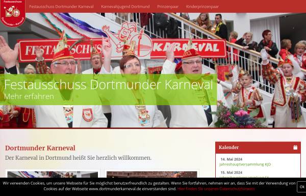 Vorschau von www.dortmunderkarneval.de, Festausschuss Dortmunder Karneval e.V.