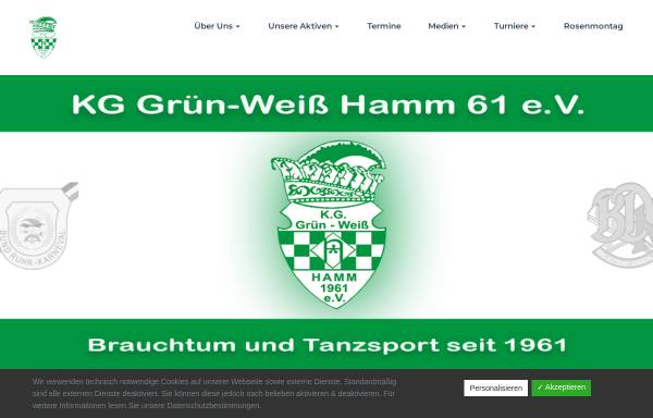 Vorschau von www.k-g-gruen-weiss-hamm.de, KG Grün-Weiß Hamm 61 e.V.