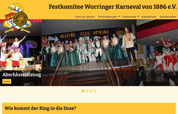 Vorschau von www.festkomitee-worringer-karneval.de, Festausschuss Leverkusener Karneval e.V.