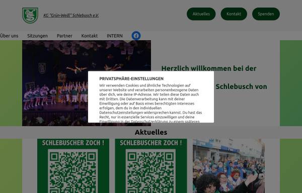 Vorschau von www.gruen-weiss-schlebusch.de, Karnevalsgesellschaft „Grün-Weiß“ Schlebusch e.V.