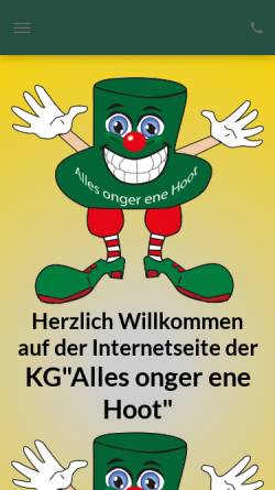 Vorschau der mobilen Webseite www.alles-onger-ene-hoot.de, KG 