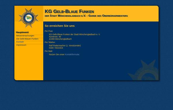 Vorschau von www.gelb-blaue-funken.de, KG Blau-Gelbe-Funken Geistenbeck 1951