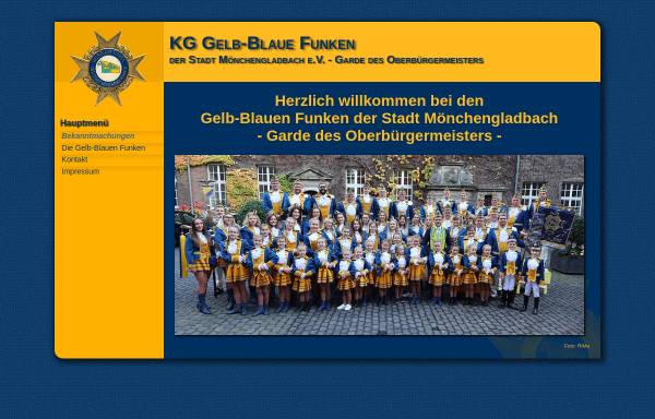 Vorschau von www.gelb-blaue-funken.de, KG Gelb-Blaue Funken der Stadt Mönchengladbach e.V.