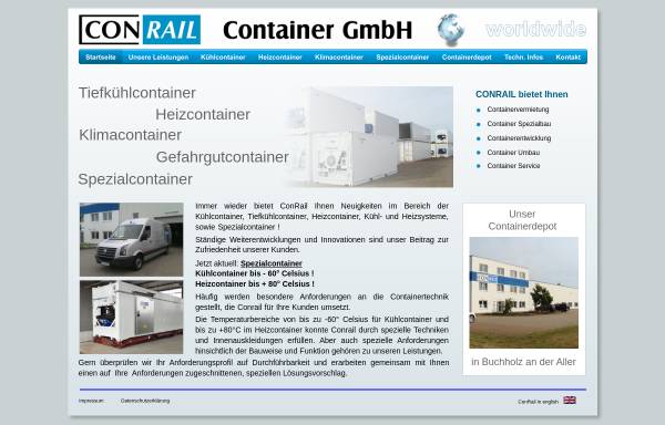 Vorschau von www.tiefkuehlcontainer.de, ConRail Container GmbH